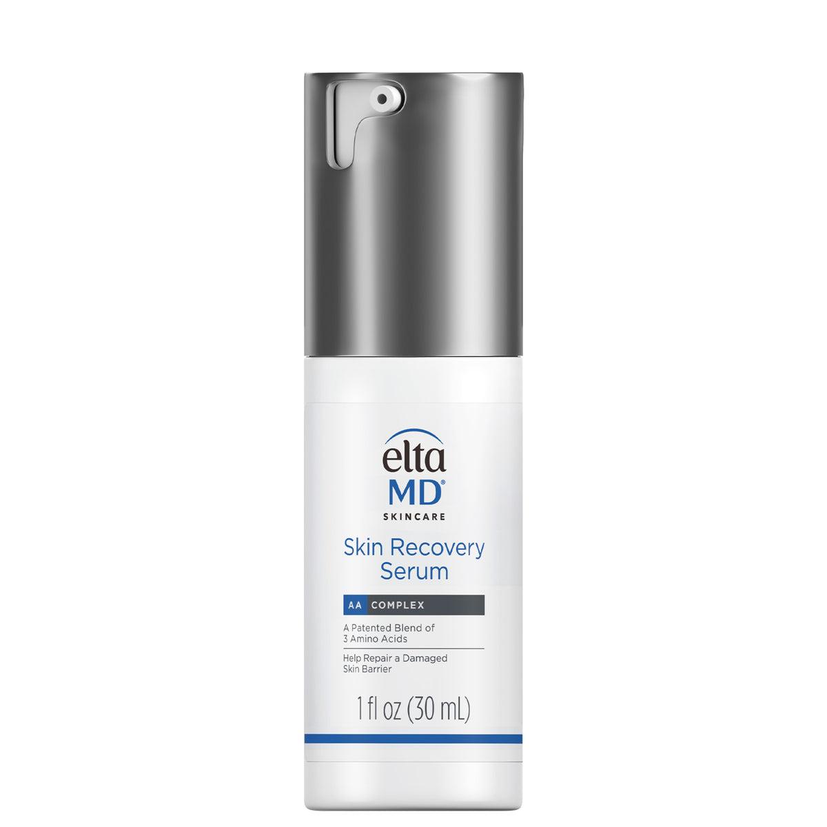 Visual comparison of light therapy and serum application for faster skin healing.