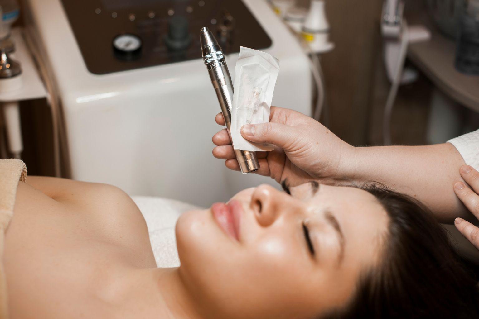 Woman smiling confidently after red light therapy for acne, showcasing improved skin and positive emotion